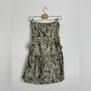 Strapless Mini Dress with Pockets